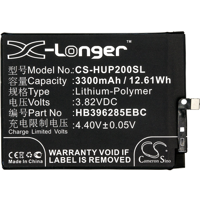 CS-HUP200SL : Battery for Huawei P20, P20 Standard Edition, P20 Standard Edition Dual SIM and others - Replaces Huawei HB396285EBC, HB396285ECW