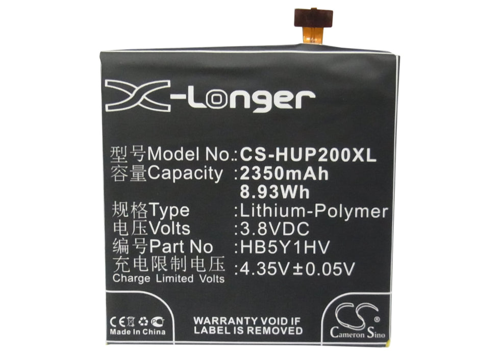 CS-HUP200XL : Battery for Huawei Ascend P2, Stream X, GL07S - Replaces Huawei HB5Y1HV, HB5Y1V