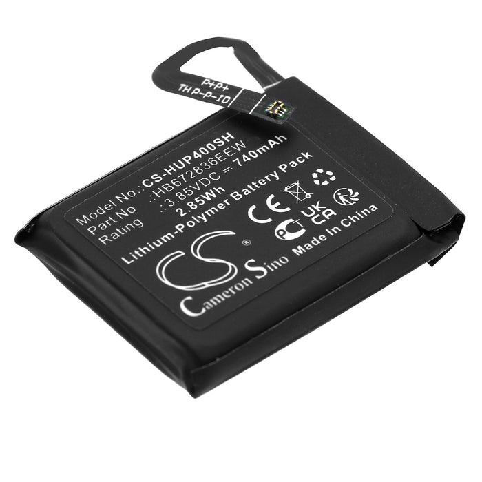 CS-HUP400SH : Battery for Huawei Watch GS Pro, Watch 4x, Watch 4s - Replaces Huawei HB672836EEW