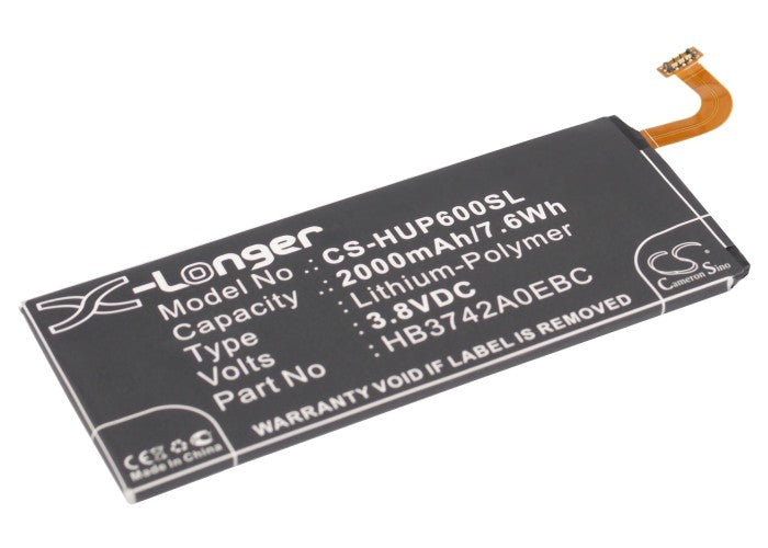 CS-HUP600SL : Battery for Explay Fresh - Replaces Huawei HB3742A0EBC, HB3742A0E8C, HB3742A0EBW and others