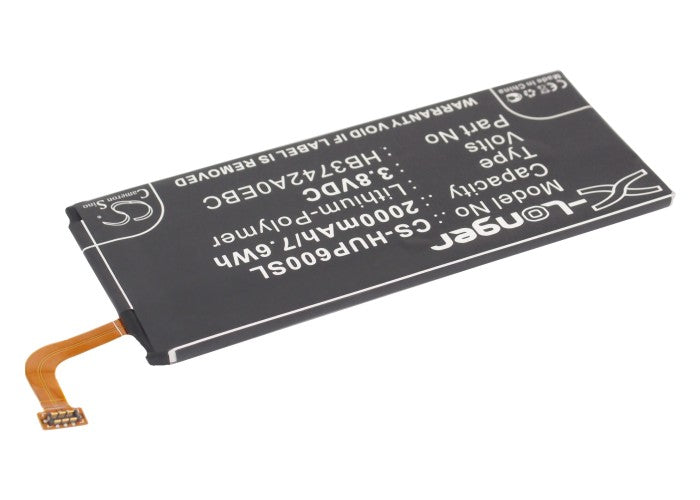 CS-HUP600SL : Battery for Explay Fresh - Replaces Huawei HB3742A0EBC, HB3742A0E8C, HB3742A0EBW and others