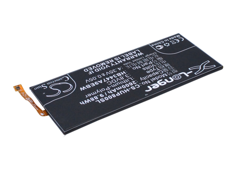 CS-HUP800SL : Battery for Huawei Ascend P8, P8, GRA-L09 and others - Replaces Huawei HB3447A9EBW, HB3447A9EBC