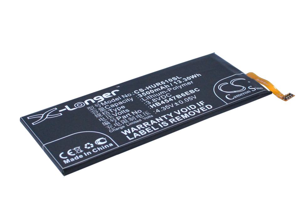 CS-HUR610SL : Battery for Huawei Honor 6 Plus, PE-TL00M, Honor 6 Plus Dual SIM and others - Replaces Huawei HB4547B6EBC