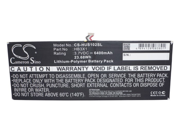 CS-HUS102SL : Battery for Huawei MediaPad 10 Link, S10-201W, S10-201WA - Replaces Huawei HB3X1