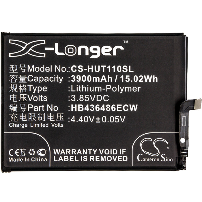 CS-HUT110SL : Battery for Huawei Mate 10 Lite, Nova 2i, Honor 9i and others - Replaces Huawei HB436486ECW