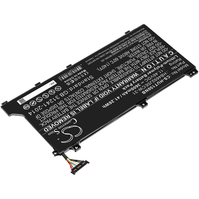 CS-HUT150NB : Battery for Huawei MateBook D 15 2020, MateBook D 15, MateBook D 15-53010TUY and others - Replaces Huawei HB4692J5ECW-31