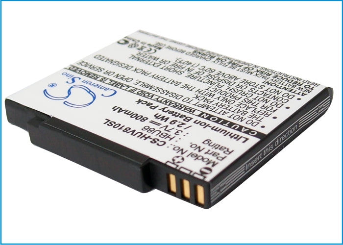 CS-HUV810SL : Battery for Huawei V810, T7200, U7200 - Replaces HUAWEI HBU86