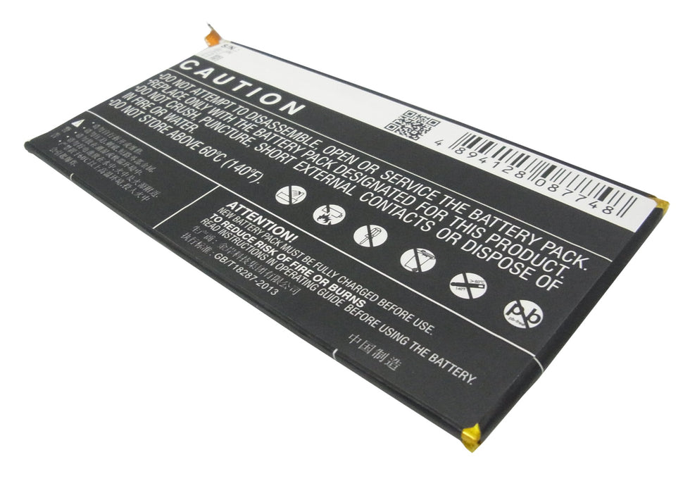 CS-HUX170SL : Battery for Huawei Mediapad X1 7.0, 7D-501L, 7D-501U and others - Replaces Huawei HB3873E2EBC, HB3873E2EBW