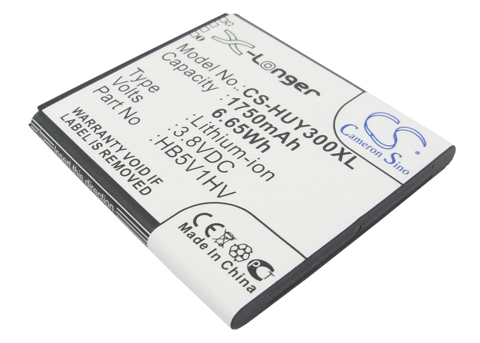 CS-HUY300XL : Battery for Huawei Y300, Y300C, U8833 and others - Replaces Huawei HB5V1, HB5V1HV