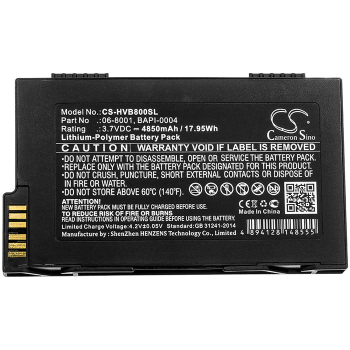 CS-HVB800SL : Battery for HumanWare BrailleNote, VoiceNote Apex - Replaces HumanWare 06-8001, BAPI-0004