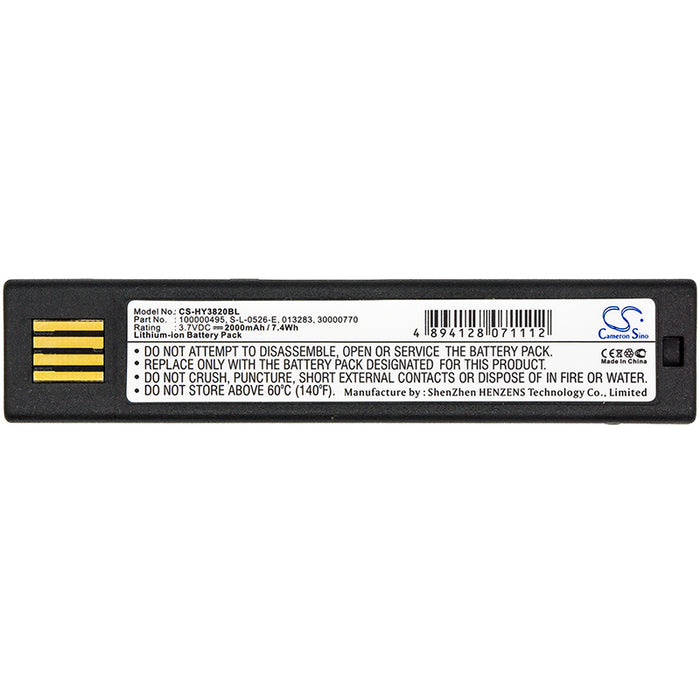 CS-HY3820BL : Battery for Honeywell 3820, 3820i, 4820 and others - Replaces Honeywell 100000495, S-L-0526-E, 013283 and others