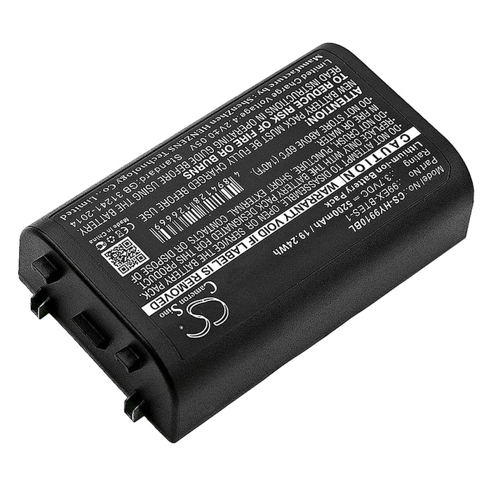 CS-HY9910BL : Battery for Honeywell Dolphin 99EX-BTEC, Dolphin 99EX, 99EXhc and others - Replaces Honeywell 99EX-BTES-1, 99EX-BTEC-1