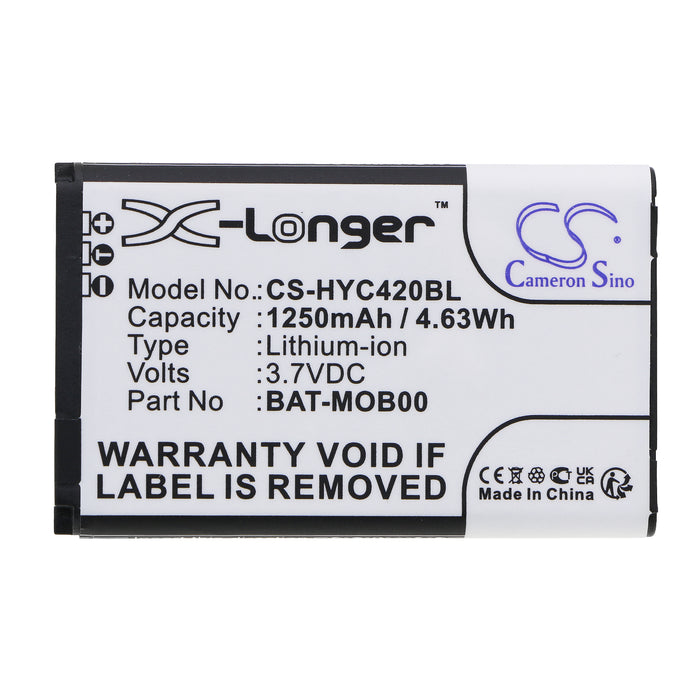 CS-HYC420BL : Battery for Honeywell Captuvo SL22, Captuvo SL42, Captuvo SL22 Sled and others - Replaces Honeywell BAT-MOB00, PS1615000794, 55-003233-01 and others