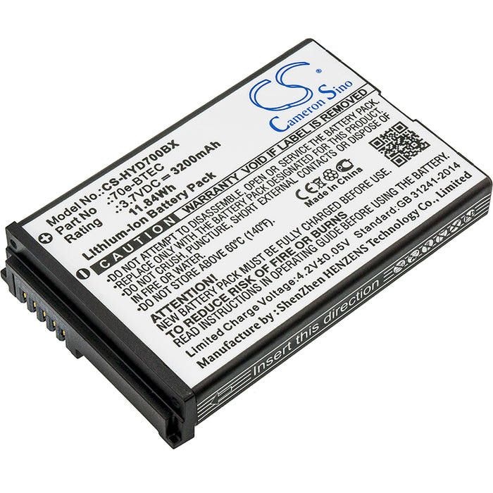 CS-HYD700BX : Battery for Honeywell Dolphin 60s, Captuvo SL42 Sled, Healthcare Sled and others - Replaces Honeywell 60S-BATT-1, 70e-BTEC, BAT-EXTENDED-01