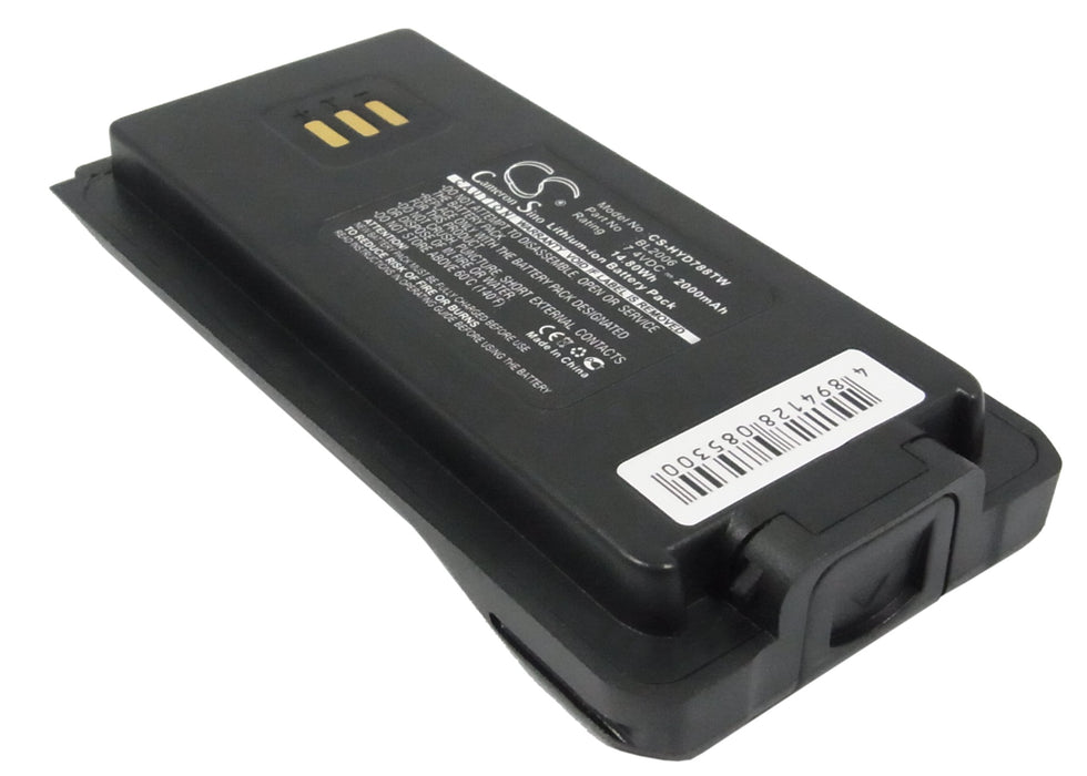 CS-HYD788TW : Battery for HYT DMR PD-702, PD-502, PD-700 and others - Replaces HYT BL2006Li, BL2006, BL2008 and others