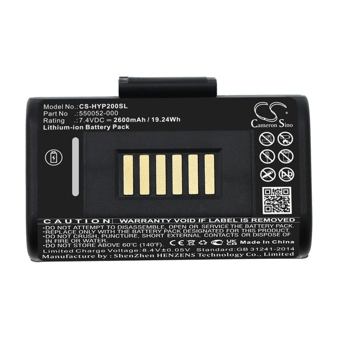 CS-HYP200SL : Battery for Honeywell RP2, Impressora Portatil RP2 - Replaces Honeywell 550052-000, 50133975-001