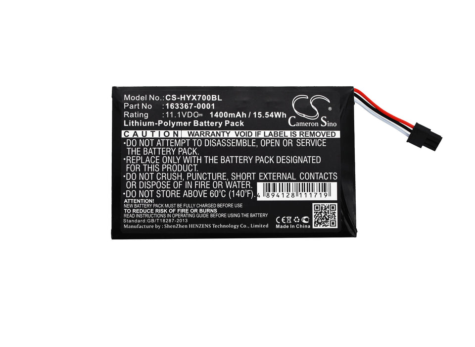 CS-HYX700BL : Battery for Honeywell TX700, TX800 - Replaces Honeywell 163367-0001