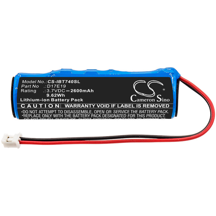 CS-IBT740SL : Battery for iHome iBT74 - Replaces iHome D17E19