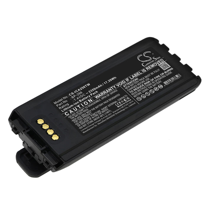 CS-ICA250TW : Battery for Icom IC-A25, IC-A25N, IC-A25NE and others - Replaces Icom BP-288