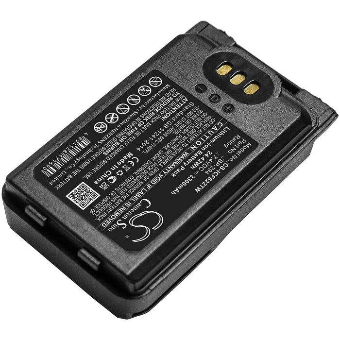 CS-ICF622TW : Battery for Icom IC-F52D, IC-F62D, IC-M85 - Replaces Icom BP-294