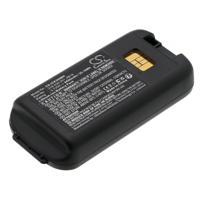 CS-ICK300BH : Battery for Intermec CK3, CK3A, CK3X and others - Replaces Intermec 318-034-001, AB18, AB17 and others