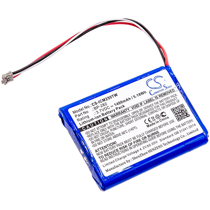 CS-ICM250TW : Battery for Icom IC-M25 - Replaces Icom BP-282