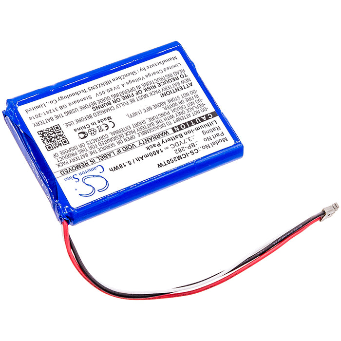 CS-ICM250TW : Battery for Icom IC-M25 - Replaces Icom BP-282