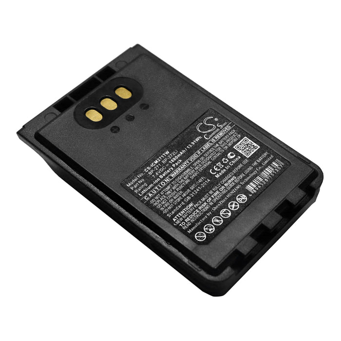 CS-ICM271TW : Battery for Icom IC-31A, IC-31E, IC-51A and others - Replaces Icom BP-271, BP-272Li