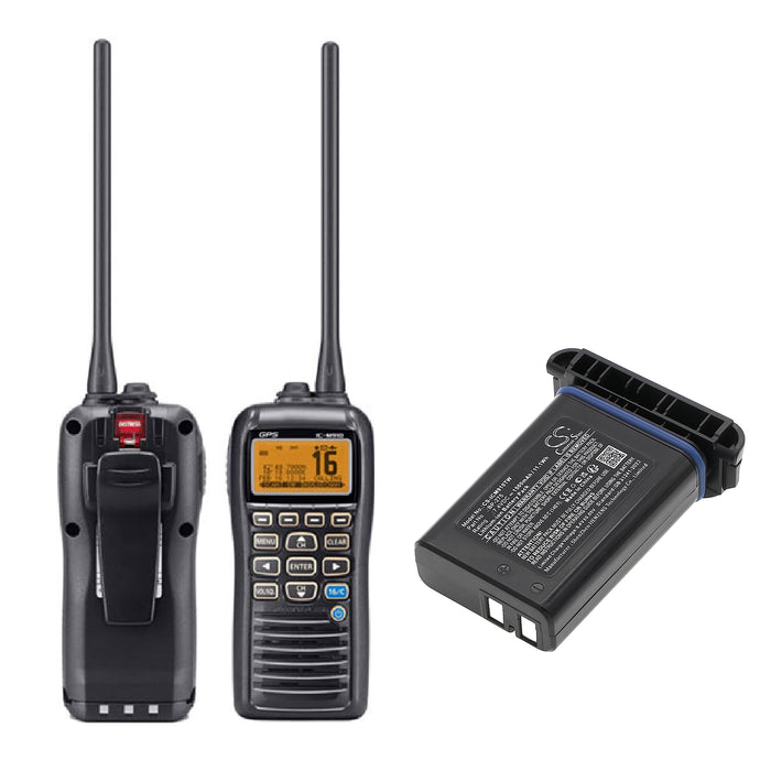 CS-ICM910TW : 7.4v Li-ION battery, Replaces ICOM BP-275