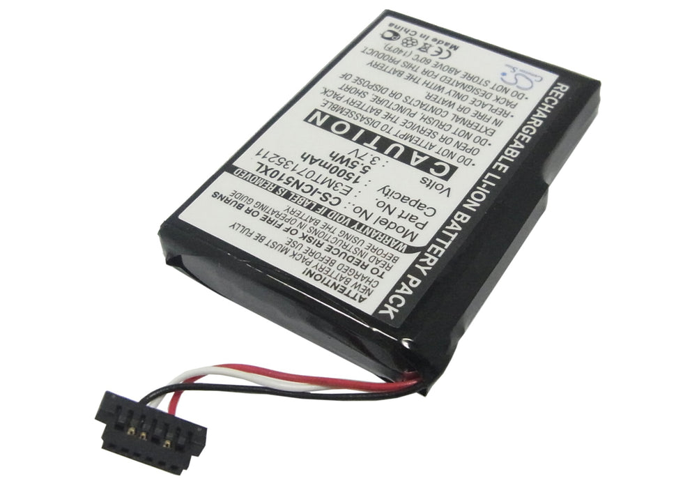 CS-ICN510XL : Battery for Navman iCN 510, iCN 520, iCN 530 and others - Replaces Navman E3MT07135211