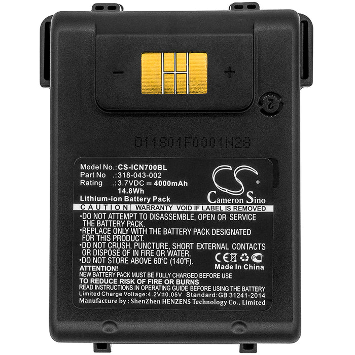 CS-ICN700BL : Battery for Intermec CN70, CN70e, CN75 and others - Replaces Intermec 318-043-002, 318-043-022, 318-043-012 and others