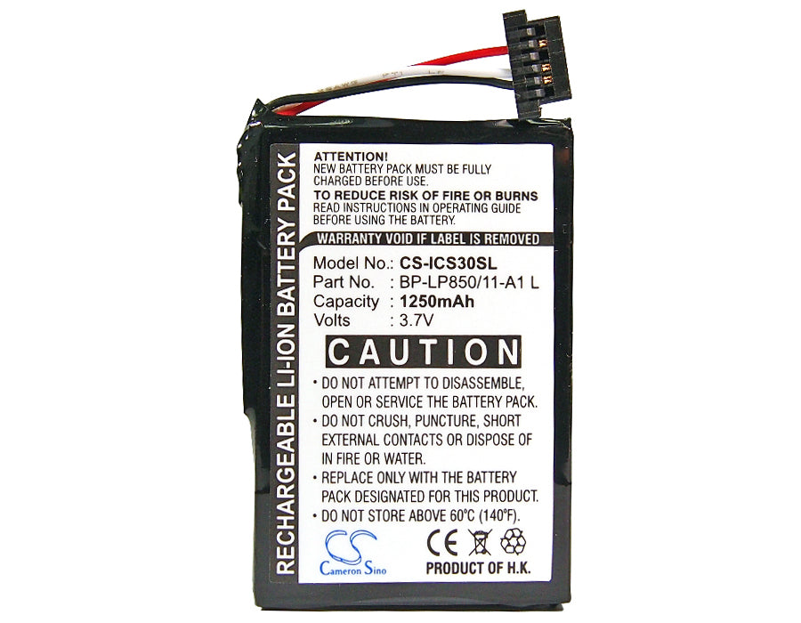 CS-ICS30SL : Battery for Navman S30, S50, S70 and others - Replaces Navman BP-LP850/11-A1 L