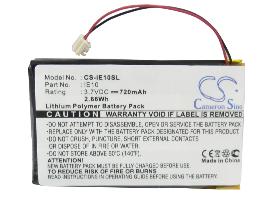CS-IE10SL : Battery for iRiver E10, E10CT, HDD Jukebox and others
