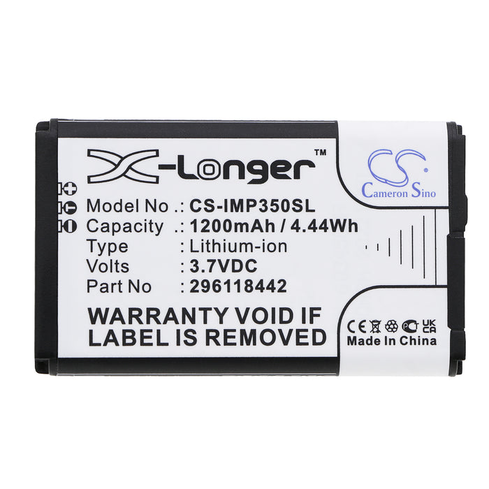 CS-IMP350SL : Battery for Ingenico iSMP, iMP350, IMP350-USBLU03A and others - Replaces Ingenico 296118442