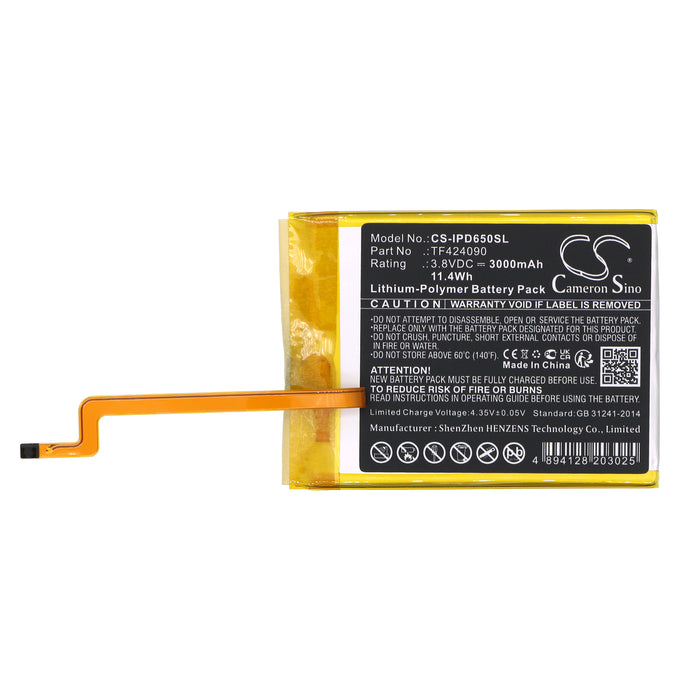 CS-IPD650SL : Battery for Apple iPod Video 5th 5.5 Gen 60GB, iPod Video 5th 5.5 Gen 80GB iFlash - Replaces Apple TF424090