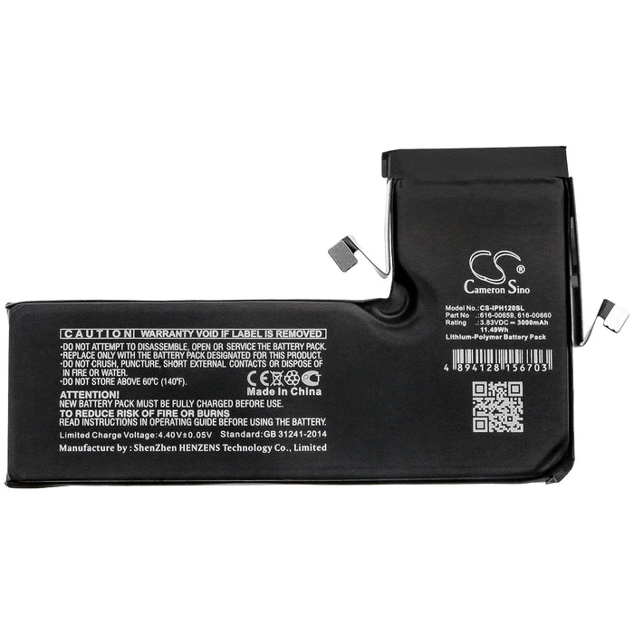 CS-IPH120SL : Battery for Apple iPhone 11 Pro, A2215, A2160 - Replaces Apple 616-00659, 616-00660