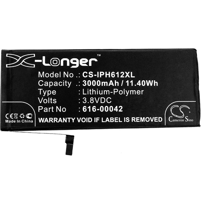 CS-IPH612XL : Battery for Apple iPhone 6s Plus, A1699, A1634 and others - Replaces Apple 616-00042