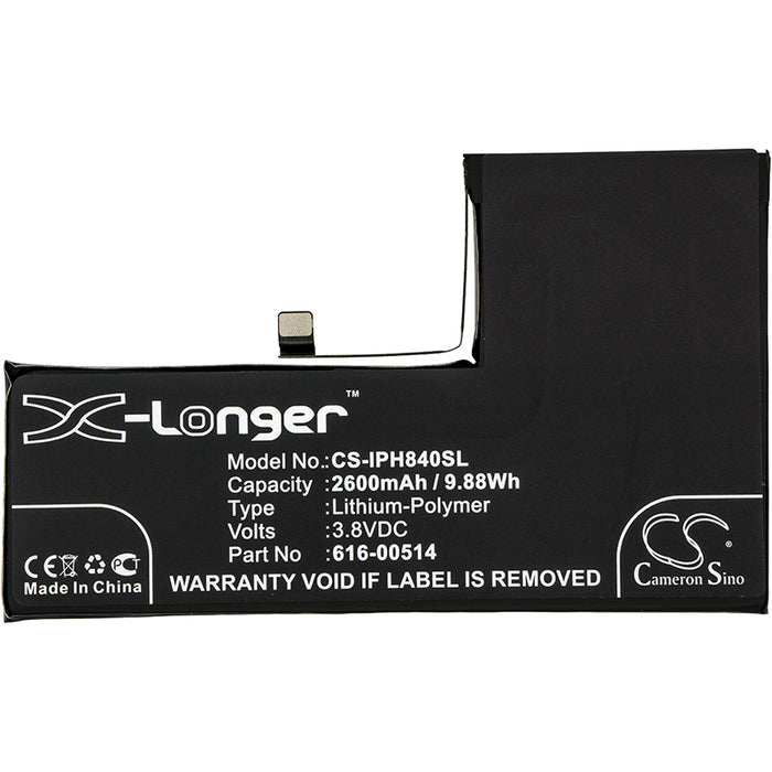 CS-IPH840SL : Battery for Apple iPhone Xs, A1920, iPhone 11.2 and others - Replaces Apple 616-00514