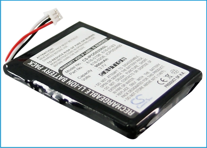 CS-IPOD0206SL : Battery for Apple iPOD Photo, Photo 40GB M9585ZR/A, Photo 40GB M9585LL/A and others - Replaces Apple 616-0206