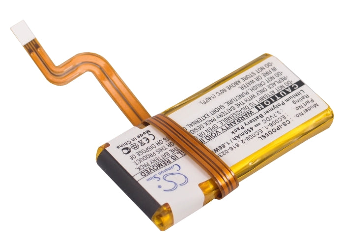 CS-IPOD5SL : Battery for Apple iPOD Video 30GB, iPOD classic 80GB, iPod Classic 6th GEN MB147TA/A 80GB and others - Replaces Apple EC008, EC008-1, EC008-2 and others