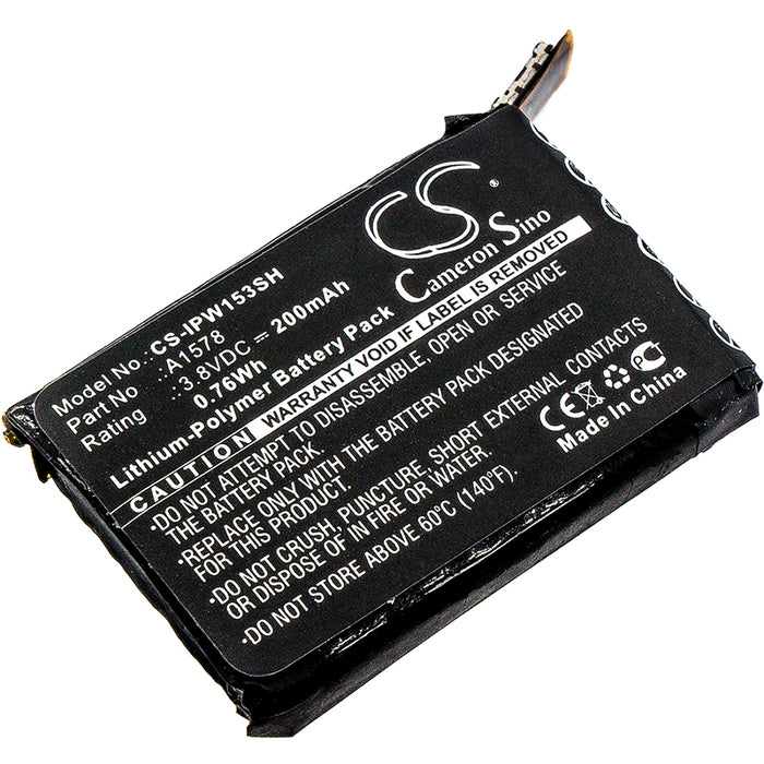 CS-IPW153SH : Battery for Apple Watch 38mm, Watch 42mm, A1553 and others - Replaces Apple A1578