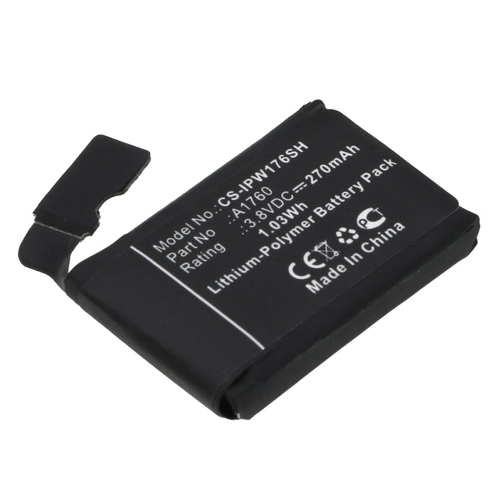 CS-IPW176SH : Battery for Apple MNNN2LL/A, MP032LL/A, Watch 2 38mm - Replaces Apple A1760