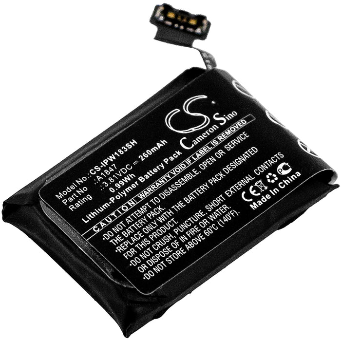 CS-IPW183SH : Battery for Apple Watch Series 3 GPS 38mm, Watch Series 3 38mm, A1860 - Replaces Apple A1847