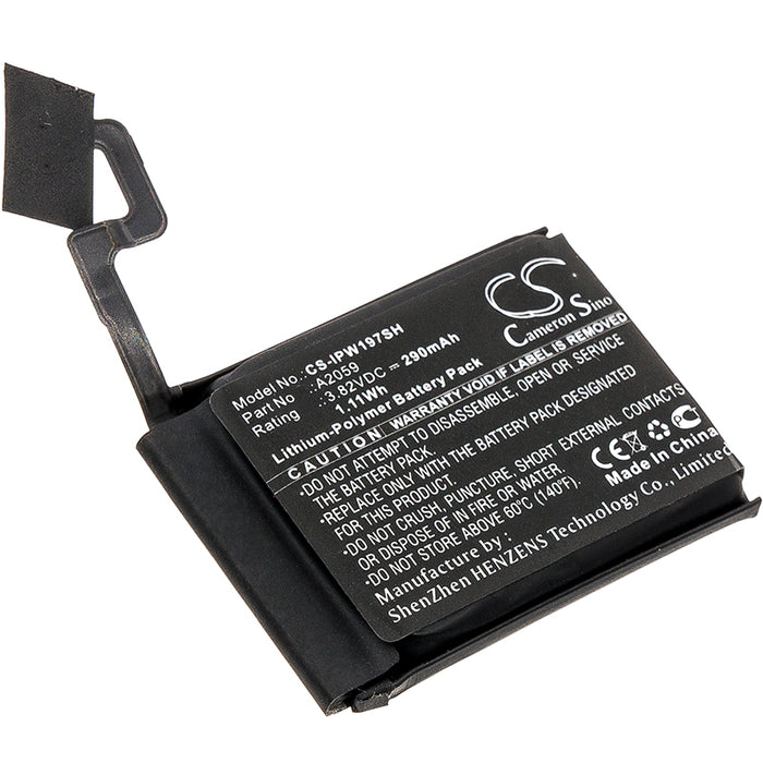 CS-IPW197SH : Battery for Apple Watch Series 4 44mm, A1976 - Replaces Apple A2059