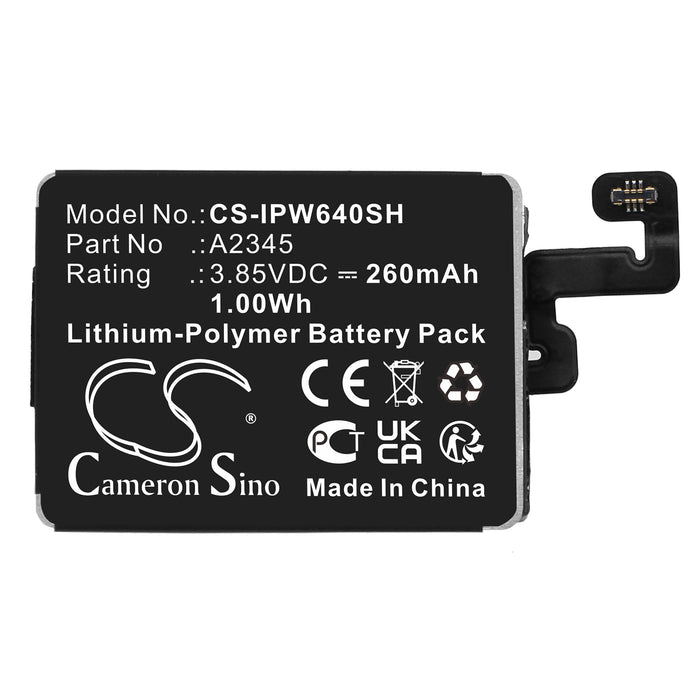 CS-IPW640SH : Battery for Apple Watch Series S6 40mm - Replaces Apple A2345