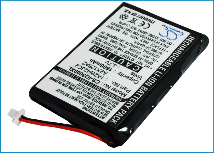 CS-IQ3600XL : Battery for BTI GPS-GAR3200 - Replaces BTI PW029123