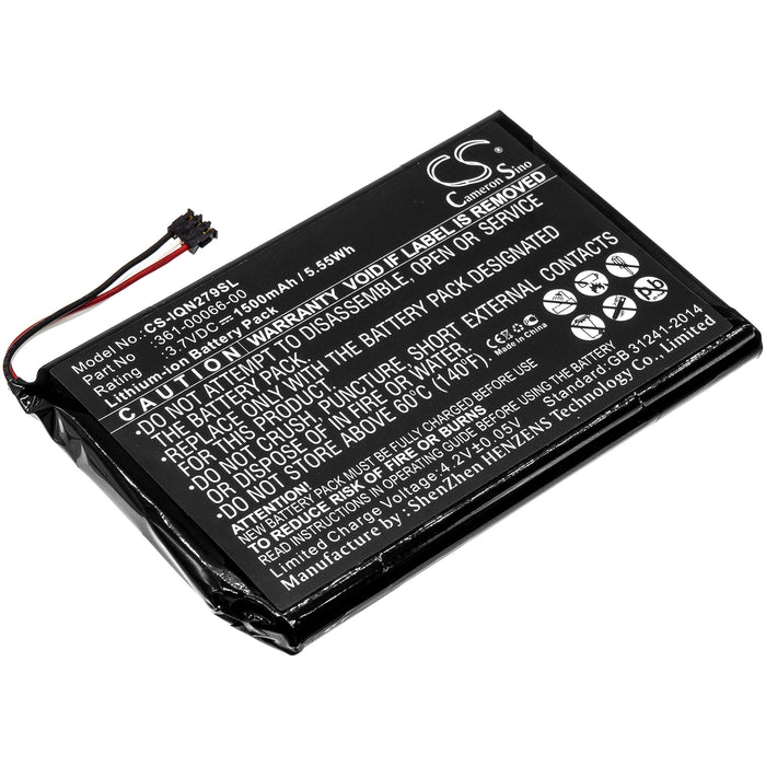 CS-IQN279SL : Battery for Garmin Nuvi 2797, Nuvi 2757, Nuvi 2757LM and others - Replaces Garmin 361-00066-00, 361-00066-10