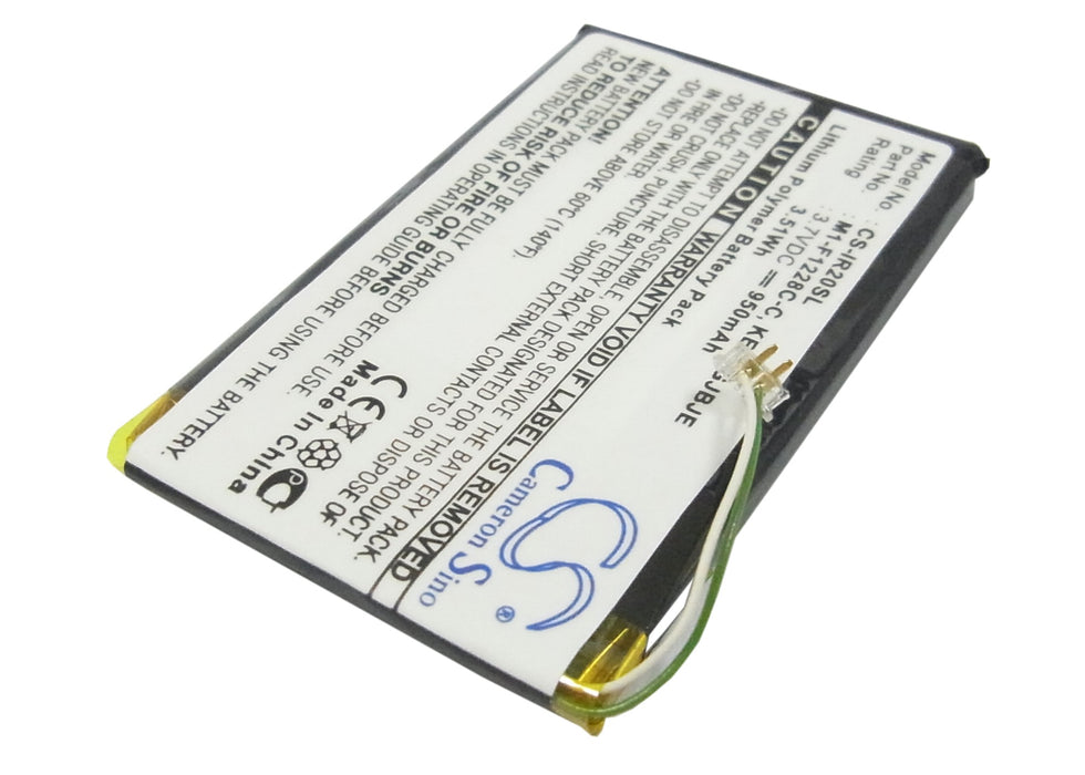 CS-IR20SL : Battery for iRiver Clix Plus, U20, REI-iriverclix2 and others - Replaces iRiver M1-F1228C-C, KEPJGJBJE, KEPJGJGAC