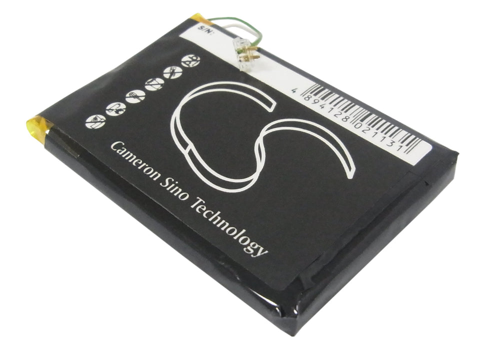 CS-IR20SL : Battery for iRiver Clix Plus, U20, REI-iriverclix2 and others - Replaces iRiver M1-F1228C-C, KEPJGJBJE, KEPJGJGAC