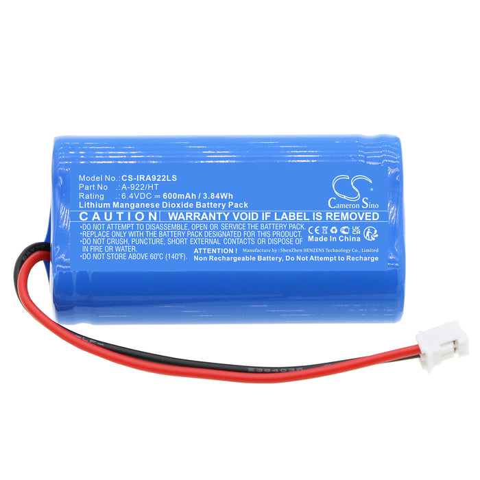 CS-IRA922LS : Battery for IRON LUX E73 417 12 - Replaces IRON LUX A-922/HT